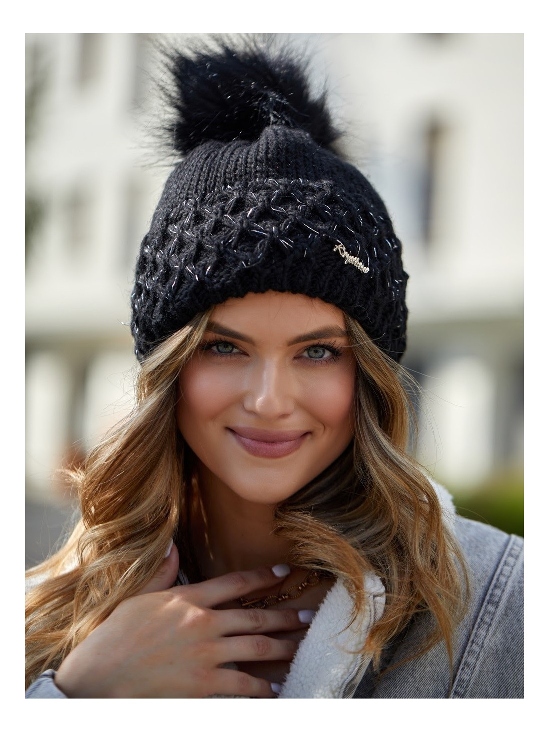 Black winter hat C14 - Online store - Boutique